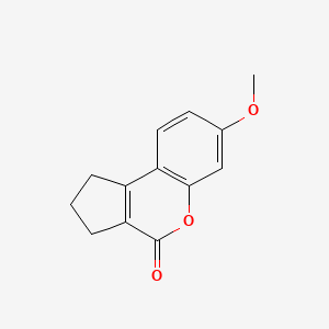 molecular formula C13H12O3 B12149105 7-methoxy-2,3-dihydrocyclopenta[c]chromen-4(1H)-one 