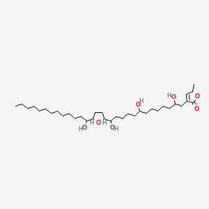 molecular formula C35H64O7 B1214911 Annonacin A CAS No. 130853-76-8
