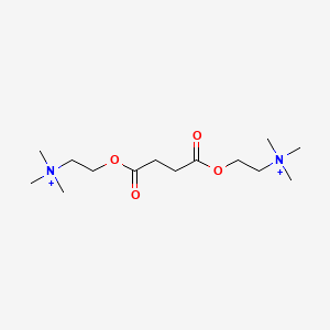 molecular formula C14H30N2O4+2 B1214915 Succinylcholine CAS No. 306-40-1