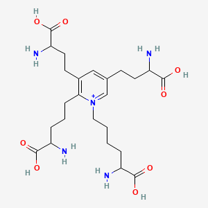 molecular formula C24H40N5O8+ B1214917 Isodesmosine CAS No. 991-01-5