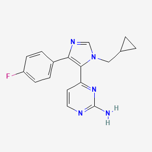 4-(Fluorophenyl)-1-cyclopropylmethyl-5-(2-amino-4-pyrimidinyl)imidazole