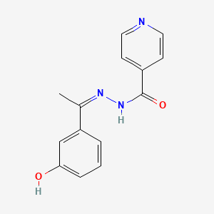 molecular formula C14H13N3O2 B12149483 N'-[(1Z)-1-(3-hydroxyphenyl)ethylidene]pyridine-4-carbohydrazide 