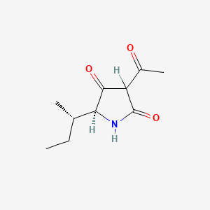 (5S)-3-acetyl-5-[(2S)-butan-2-yl]pyrrolidine-2,4-dione