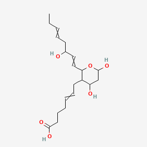 7-[4,6-Dihydroxy-2-(3-hydroxyocta-1,5-dienyl)oxan-3-yl]hept-5-enoic acid