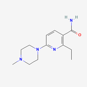 molecular formula C13H20N4O B12149606 N-ethyl-6-(4-methylpiperazin-1-yl)nicotinamide 