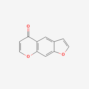 molecular formula C11H6O3 B1214965 5H-Furo[3,2-g][1]benzopyran-5-one CAS No. 67777-61-1