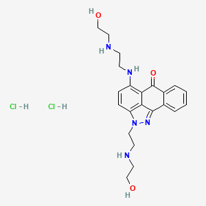 2-(2-((2-Hydroxyethyl)amino)ethyl)-5-(2-((2-hydroxyethyl)aminoethyl)amino)anthra(1,9-cd)pyrazol-6(2H)one