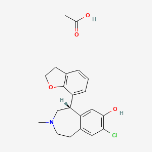 8-Chloro-7-hydroxy-5-(2,3-dihydrobenzofuran-7-yl)-3-methyl-2,3,4,5-tetrahydro-1H-3-benzazepine