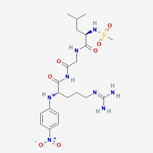 (2R)-N-[2-[[(2S)-5-(diaminomethylideneamino)-2-(4-nitroanilino)pentanoyl]amino]-2-oxoethyl]-2-(methanesulfonamido)-4-methylpentanamide