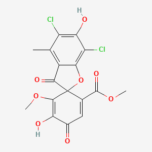 molecular formula C17H12Cl2O8 B1214997 Gillusdin CAS No. 94663-91-9