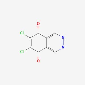 molecular formula C8H2Cl2N2O2 B1214999 6,7-二氯-5,8-邻苯二酮 CAS No. 102072-85-5