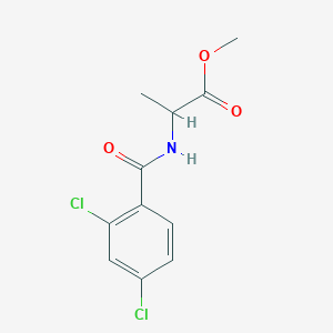 molecular formula C11H11Cl2NO3 B12150079 Methyl 2-[(2,4-dichlorophenyl)formamido]propanoate 