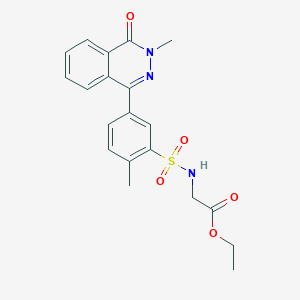 2-[[2-Methyl-5-(3-methyl-4-oxo-1-phthalazinyl)phenyl]sulfonylamino]acetic acid ethyl ester