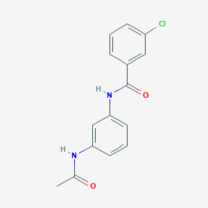 N-(3-acetamidophenyl)-3-chlorobenzamide
