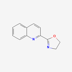 molecular formula C12H10N2O B1215017 2-(4,5-Dihydro-2-oxazolyl)quinoline CAS No. 202191-12-6