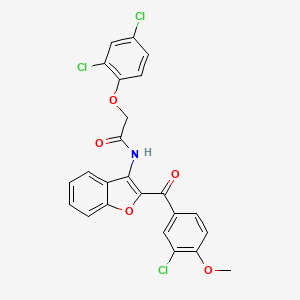 molecular formula C24H16Cl3NO5 B12150292 C24H16Cl3NO5 