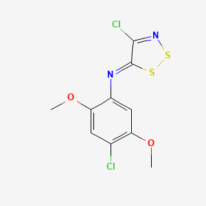 4-chloro-N-(4-chloro-2,5-dimethoxyphenyl)-5-dithiazolimine
