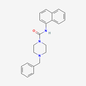 N-(1-naphthalenyl)-4-(phenylmethyl)-1-piperazinecarboxamide