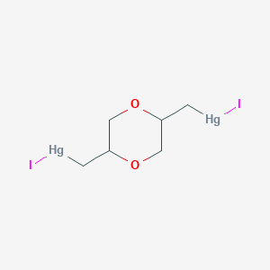 molecular formula C6H10Hg2I2O2 B1215045 2,5-Bis[(iodomercuri)methyl]-p-dioxane 