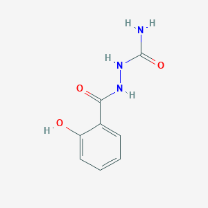 molecular formula C8H9N3O3 B1215048 2-(2-Hydroxybenzoyl)hydrazinecarboxamide 