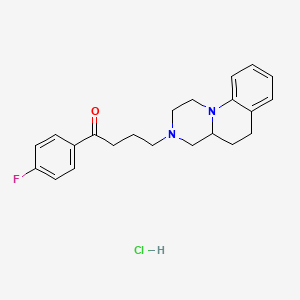 1H-Pyrazino(1,2-a)quinoline, 3-(gamma-(p-fluorobenzoyl)propyl)2,3,4,4a,5,6-hexahydro-, hydrochloride