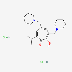 3-Isopropyl-5,7-dipiperidinomethyltropolone