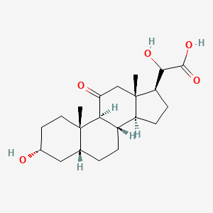 molecular formula C21H32O5 B1215063 17-Deoxycortolonic acid CAS No. 60918-94-7