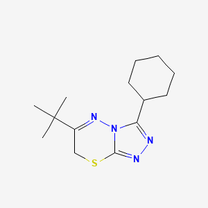 6-tert-butyl-3-cyclohexyl-7H-[1,2,4]triazolo[3,4-b][1,3,4]thiadiazine