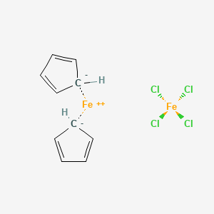 molecular formula C10H10Cl4Fe2 B1215077 Ferrocenium, (T-4)-tetrachloroferrate(1-) CAS No. 1287-09-8