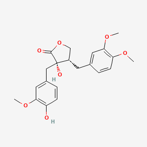 molecular formula C21H24O7 B1215078 (-)-Trachelogenin CAS No. 34209-69-3