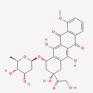 molecular formula C27H28O12 B1215081 Hydroxydoxorubicin CAS No. 73113-90-3
