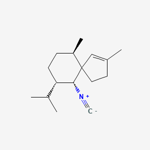 molecular formula C16H25N B1215087 (6R,9S,10R)-10-isocyano-9-isopropyl-3,6-dimethyl-spiro[4.5]dec-3-ene 