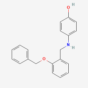 molecular formula C20H19NO2 B1215091 4-{[2-(Benzyloxy)benzyl]amino}phenol 