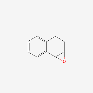 molecular formula C10H10O B1215093 1a,2,3,7b-Tetrahydronaphtho[1,2-b]oxirene CAS No. 2461-34-9