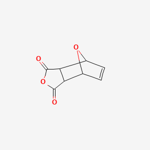 molecular formula C8H6O4 B1215101 3a,4,7,7a-Tetrahydro-4,7-epoxyisobenzofuran-1,3-dione CAS No. 5426-09-5