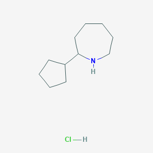 molecular formula C11H22ClN B121511 2-Cyclopentylazepane hydrochloride CAS No. 1177362-74-1