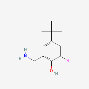 2-Aminomethyl-4-t-butyl-6-iodophenol
