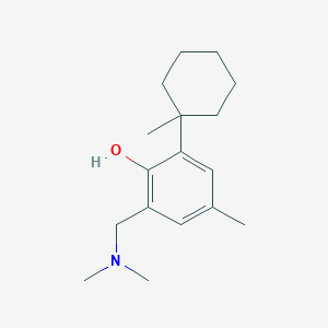 molecular formula C17H27NO B1215144 2-[(Dimethylamino)methyl]-4-methyl-6-(1-methylcyclohexyl)phenol 