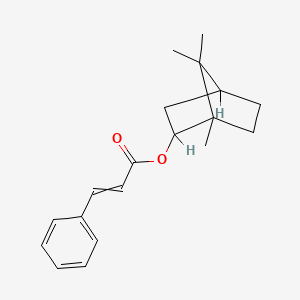 molecular formula C19H24O2 B1215148 1,7,7-Trimethylbicyclo[2.2.1]hept-2-yl 3-phenylacrylate CAS No. 6330-67-2