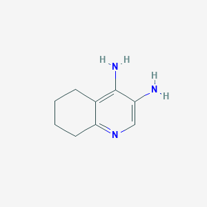 molecular formula C9H13N3 B121515 5,6,7,8-Tetrahydroquinoline-3,4-diamine CAS No. 151224-98-5