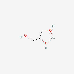 molecular formula C3H8O3Zn B1215157 Glyzinc CAS No. 16754-68-0