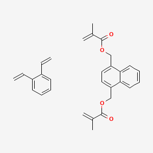 molecular formula C30H30O4 B1215159 1,4-Di-(methacryloyloxymethyl)naphthalene-divinylbenzene copolymer CAS No. 96298-76-9