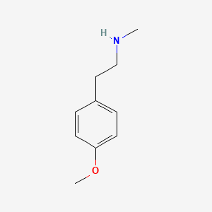 molecular formula C10H15NO B1215163 N-Methyl 4-Methoxyphenethylamine CAS No. 4091-50-3