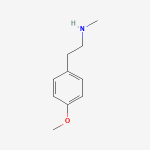 B1215163 4-Methoxy-N-methylbenzeneethanamine CAS No. 4091-50-3