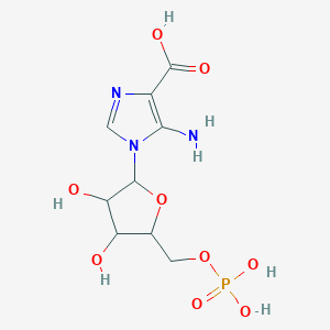 molecular formula C9H14N3O9P B1215167 5-Phosphoribosyl-4-carboxy-5-aminoimidazole 