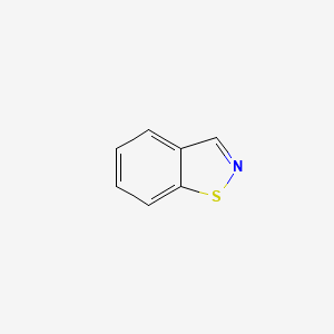 molecular formula C7H5NS B1215175 1,2-Benzisothiazole CAS No. 272-16-2