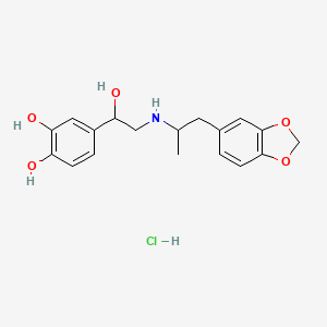 molecular formula C18H22ClNO5 B1215176 原儿茶酚盐酸盐 CAS No. 136-69-6