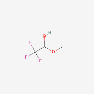 molecular formula C3H5F3O2 B1215177 Trifluoroacetaldehyde methyl hemiacetal CAS No. 431-46-9