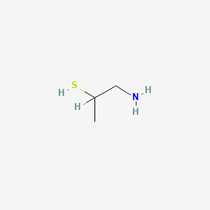 molecular formula C3H9NS B1215179 1-Aminopropane-2-thiol CAS No. 598-36-7