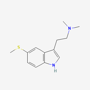 molecular formula C13H18N2S B1215185 5-Methylthio DMT CAS No. 5102-11-4